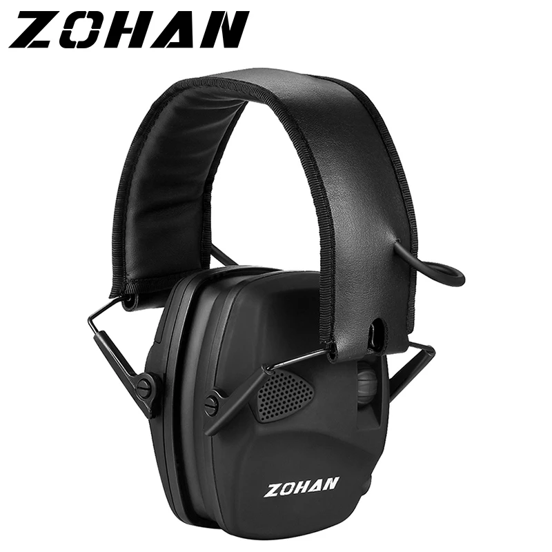 brown work boots ZOHAN Electronic Shooting Ear Protection Sound Amplification Anti-noise Earmuffs Professional Hunting Ear Defender Outdoor Sport respirator for hydrochloric acid
