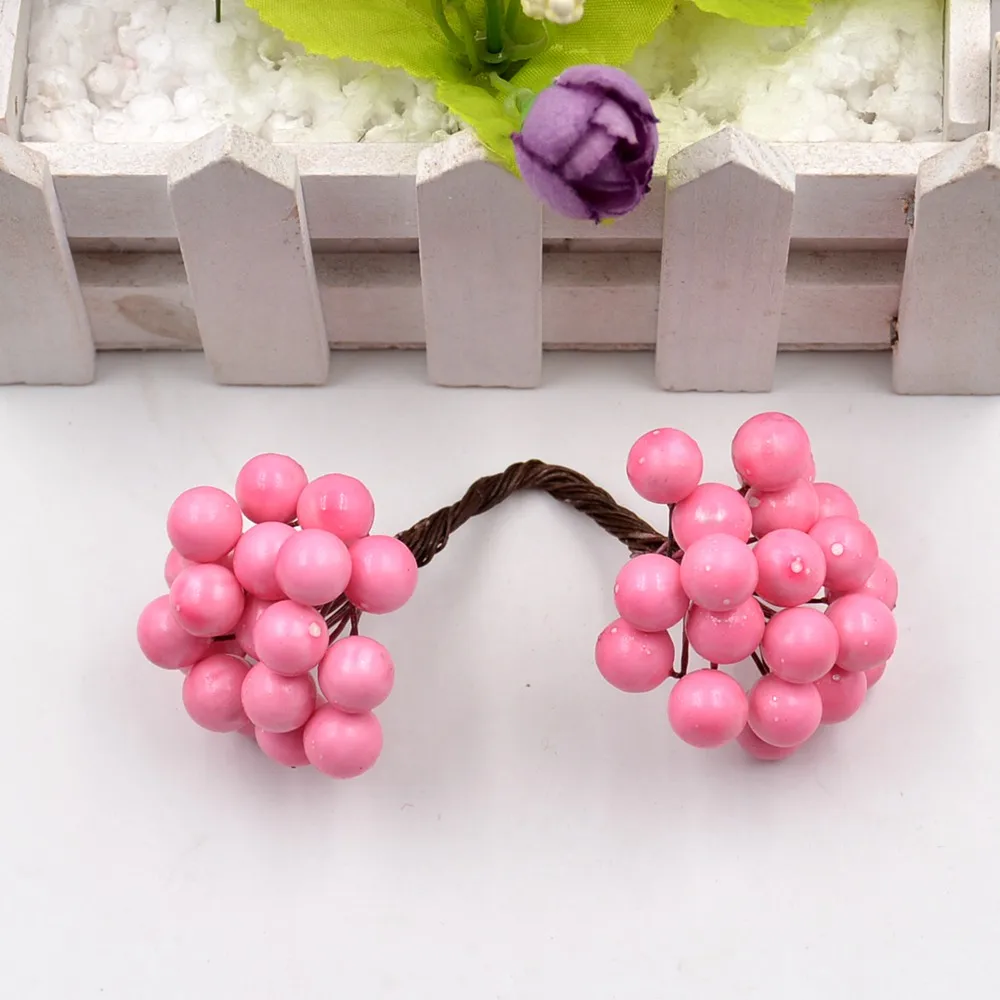 B3 40 шт. мини Поддельные фрукты Рождество пена ягода Искусственные цветы DIY Скрапбукинг Декоративные Бакка венок поддельные цветы - Цвет: B3