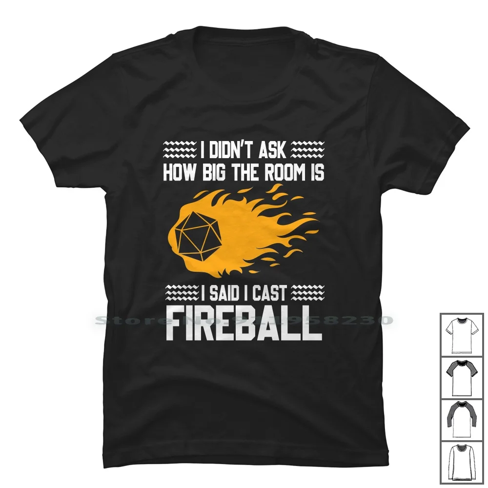 I Cast Fireball Classic T Shirt T Shirt 100% Cotone Buon Natale Merry Xmas Halloween Fireball Classic Famous Class Ball