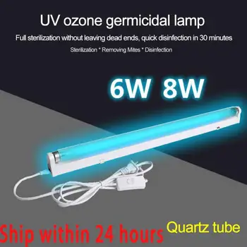 

6/8W Portable Ozone Ultraviolet Sterilization Lamp Household Easy To Install Disinfection Lamp 99% Sterilization Efficiency