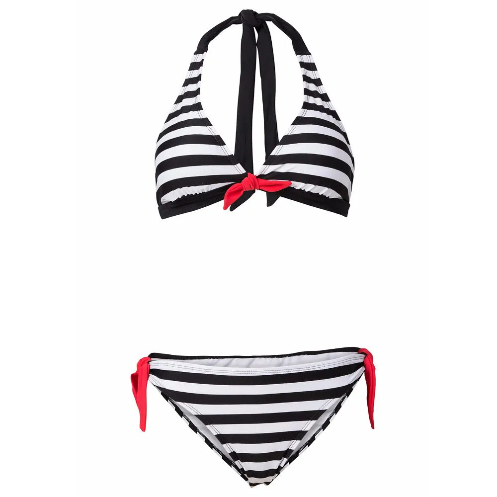 KANCOOLD 2019 Women Causal Swimsuit Sexy One-Piece High Waist Striped Bathing Suit For Women Swimsuit Beachwear Bathing Suit 12