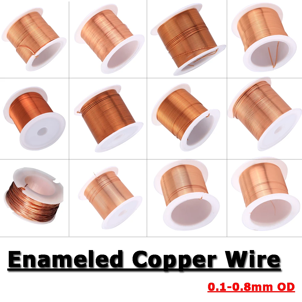 Alambre de cobre esmaltado de 10m de 0,5mm magnético de alambre para hacer Motor electroimán alambre de cobre esmaltado y cables| - AliExpress