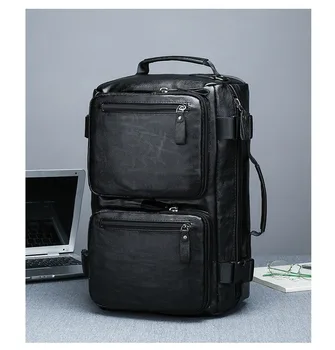 

Men's bag new versatile multifunctional three-purpose backpack large-capacity single messenger backpack multi-purpose