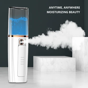 

Handheld Ultrasonic Spray Water Replenishing Instrument Facial Sprayer Shrink Pores Deep Moisturizing