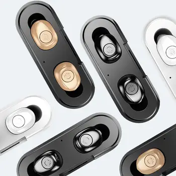 

Mini Wireless Bluetooth 5.0 Bass Earphone Mic Headphone Earbud with Charge Box