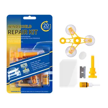 

Car Windshield Repair Kit Automotive Window Glass Scratch Crack Restore Repair DIY Tool for Big Crack and Broken Star Chip
