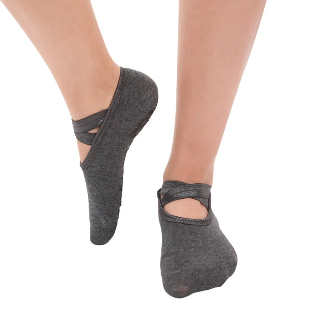 Fahion Women Anti Slip Finger-separated Yoga Socks Sport Ballet Dance Socks