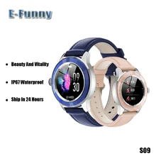 

NEW S09 Women Smart Watch 2020 IP67 Waterproof Heart rate Blood pressure monitor bluetooth control Smart Watch For Android Ios