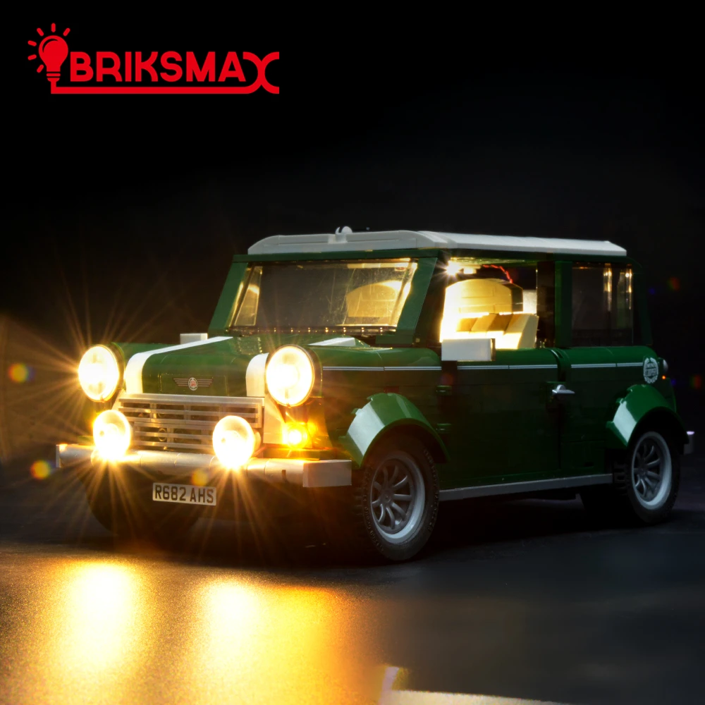 BriksMax светодиодный светильник комплект для создатели Модель Mini Cooper строительные
