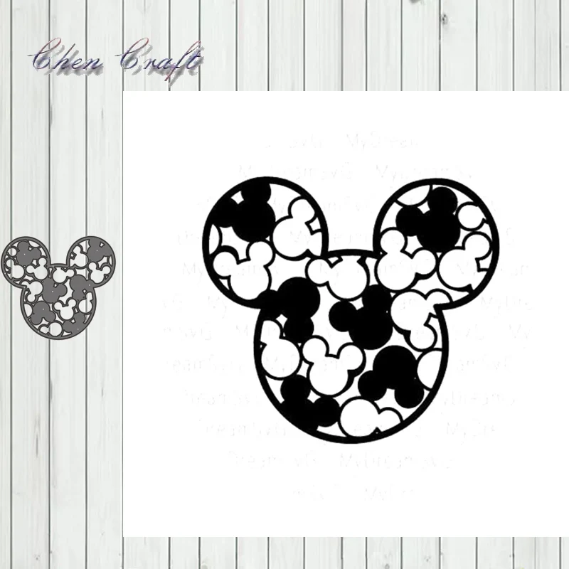 

Symmetrical graphics mind Metal Cutting Dies Stencils Die Cut for DIY Scrapbooking Album Paper Card Embossing 2019 NEW