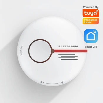 

Standalone Smart life TUYA APP Fire alarm WIFI smoke detector Home security use wireless cigarette smoke alarm sensor
