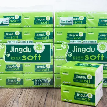 

Clarity Series Bamboo Fiber Draw Paper Household Napkin Toilet Paper A pack of paper