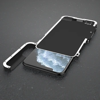 

Flip Leather Doom Heavy Duty Armor Case For iphone 11 case Metal For iphone 11 pro max case Cover Shockproof Coque kickstand