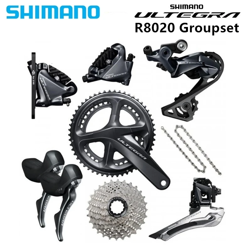 Тормоз Гидравлический диск Shimano Ultegra Groupset R8020-план монтажа-2x11-speed, R8000