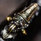 Unisex handgemachte brieftasche Krokodil leder gewebt lange zipper tasche Vintage Chinesischen stil leder vertikale brieftasche - 2