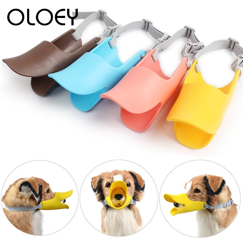 

Adjustable Pet Dog Muzzle Silicone Duck Mouth Mask Anti-biting Barking Masks for Small Medium Large Dogs Product PetAccessories