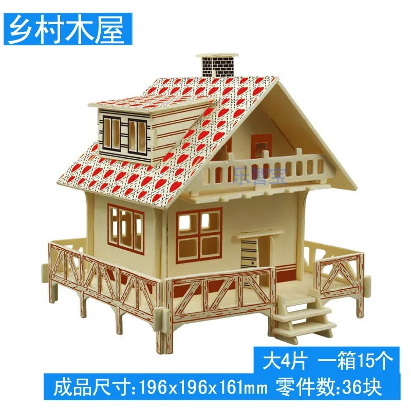 3D головоломки DIY деревянный Замок принцессы Дом Деревянная игрушка блуждающий торговец стойло