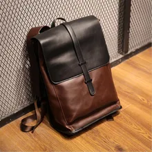 Винтаж ноутбук искусственная кожа Crazy Horse рюкзаки для школы сумки Для мужчин туристические рюкзаки Ретро сумка школьные сумки для подростков