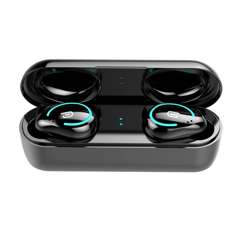 Портативные TWS мини беспроводные Bluetooth V5.0 наушники-вкладыши с шумоподавлением водонепроницаемые спортивные наушники с зарядным устройством