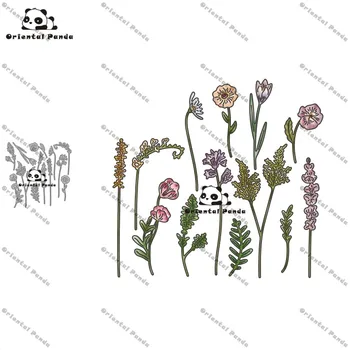

New Dies 2020 Small flowers and grass Metal Cutting Dies diy Dies photo album cutting dies Scrapbooking Stencil Die Cuts dies