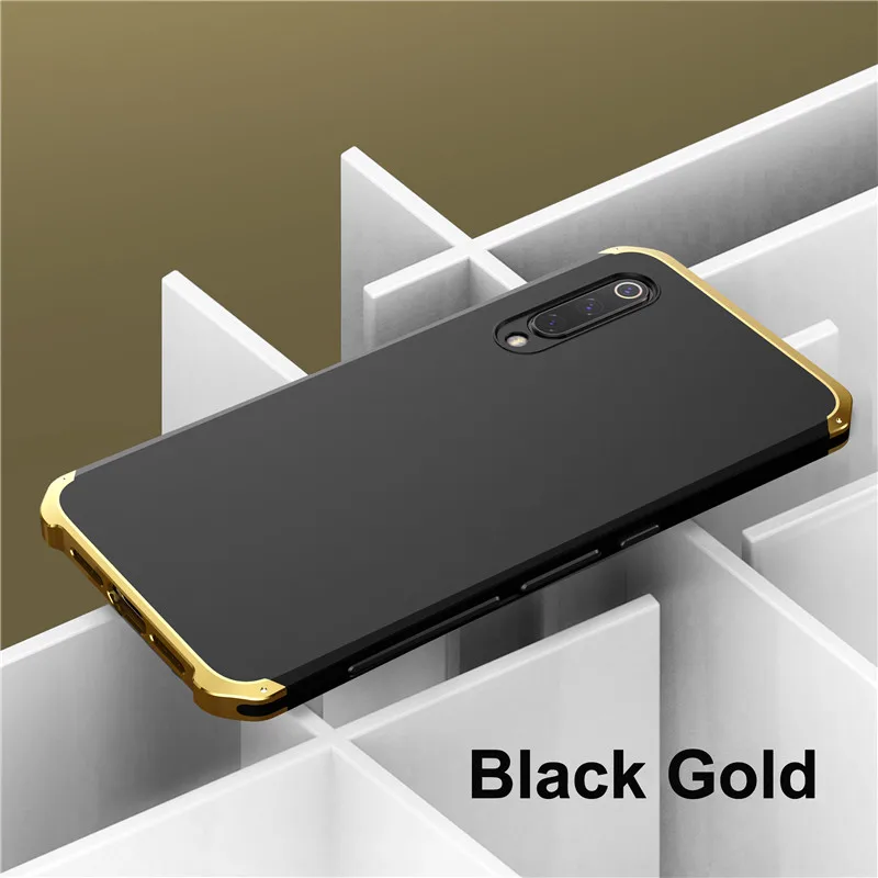 Shockproof Mi 9 Armor Case for Xiaomi Mi 9 Case Metal Frame Hard PC Cover Coque for Xiaomi Mi 9 Pro Case Anti-Drop Mi 9 Funda