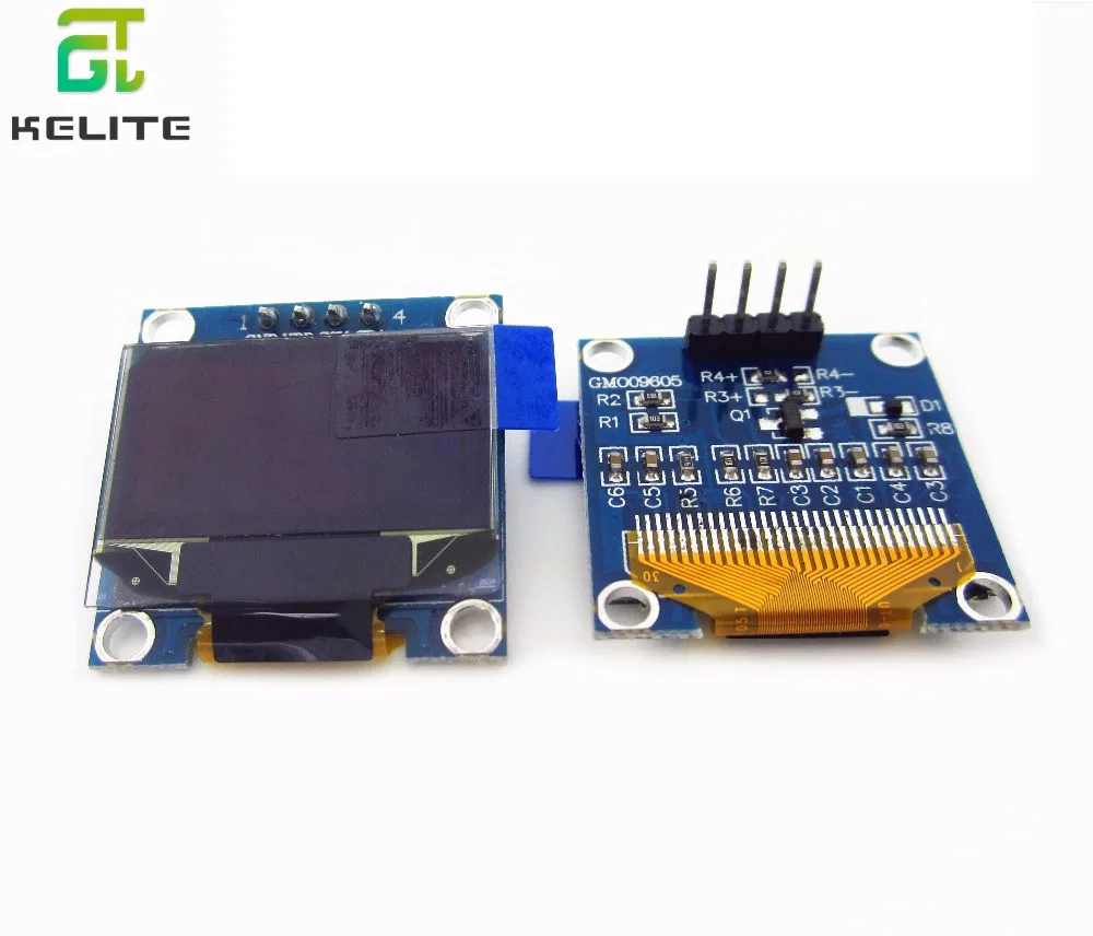 Светодиодный модуль с ЖК дисплеем 128x64 Белый/Синий 0 96 дюйма I2C IIC SPI|spi serial|module ledspi i2c