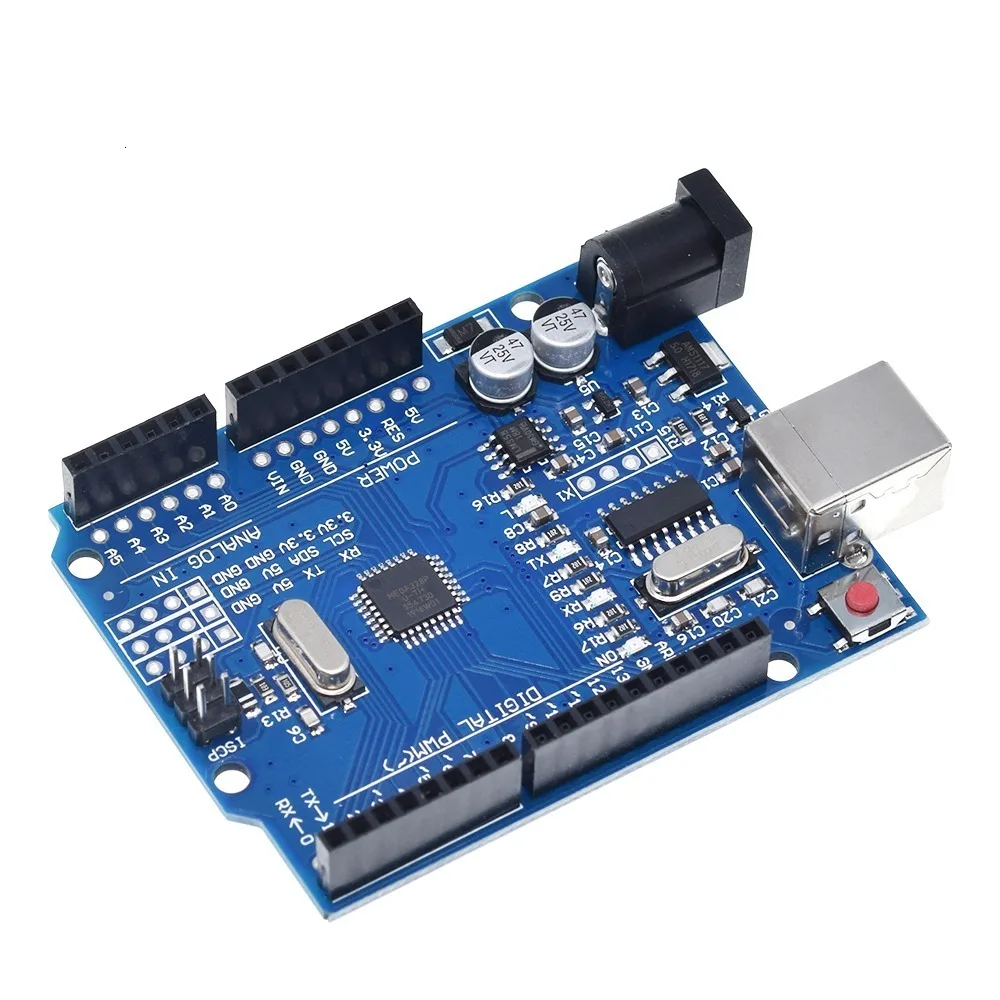 TZT высокое качество один Комплект UNO R3 CH340G+ MEGA328P Чип 16 МГц для Arduino UNO R3 макетная плата+ USB кабель