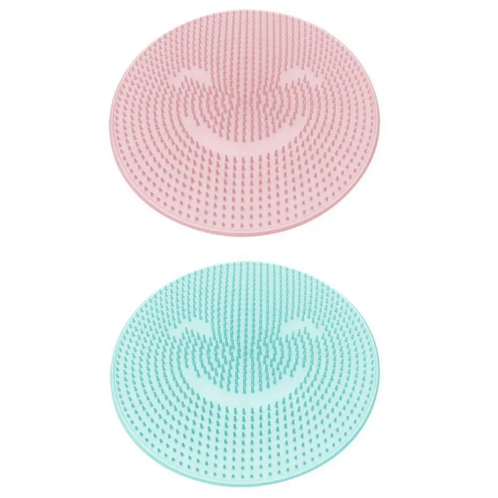 Lazy Bath Massage Pad Silicone Suction Cup Slippers Bath Foot Brush Dead Skin Remover Bathroom Shower Mat Non-slip Mat