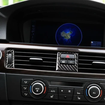 

For BMW 3 Series E90 E92 2005-2012 Car Accessories Carbon Fiber Dashboard Air Vent Frame Stickers Trim