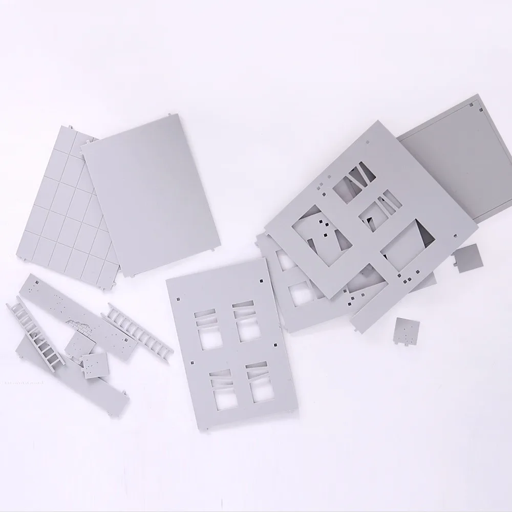 1:72 Model Railway Scenery Ruin Building Abandoned Architecture Damaged Kits Sand Table Layout Landscape - Image 4