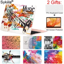 Sykiila для Macbook Air 13 Чехол с музыкальным принтом Air 11 Pro 12 13 15 retina чехол Toucb bar A1706 A1707 A1708 ноутбук Diy оболочка