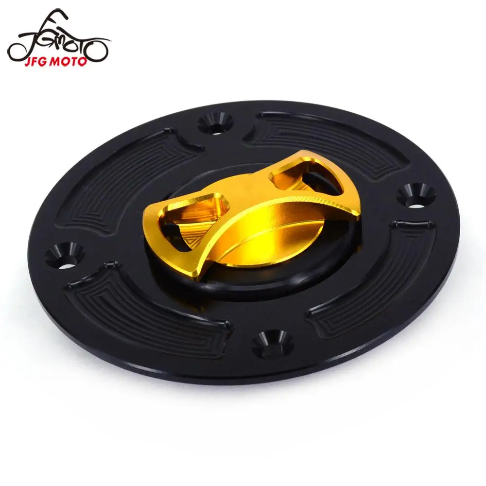 CNC Aluminum Motorcycle Keyless Gas Fuel Tank Cap For SUZUKI GSX600 1998 1999 2000 2001 SV650