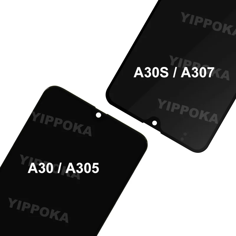 LCD 터치 스크린 디지타이저 디스플레이 어셈블리, 6.4 인치 AMOLED, 삼성 갤럭시 A30, A305, A30S, A307F 용 SM-A305F 디스플레이 선택