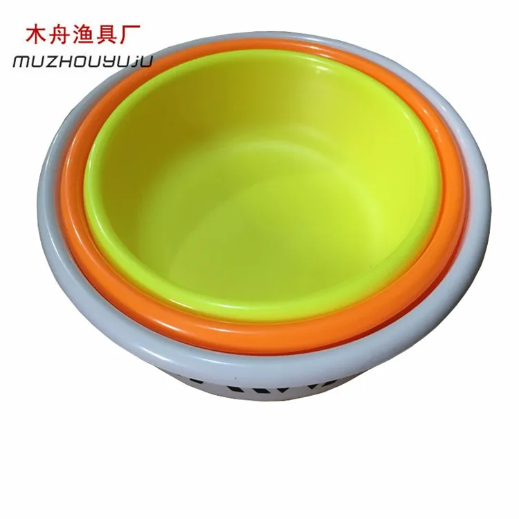 

Er liao pen Three-piece Set Athletic Fishing Bait Box Bait-mixing Pot Basin of Fishing Set And Bait Tray Bait Fishing Gear Angli