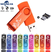 Usb флеш-накопитель Miniseas дракон мини высокое Скорость флеш-накопитель 4 ГБ 8 ГБ оперативной памяти, 16 Гб встроенной памяти cle Usb флеш-накопитель 2,0 флеш-накопитель 32 Гб 64 ГБ