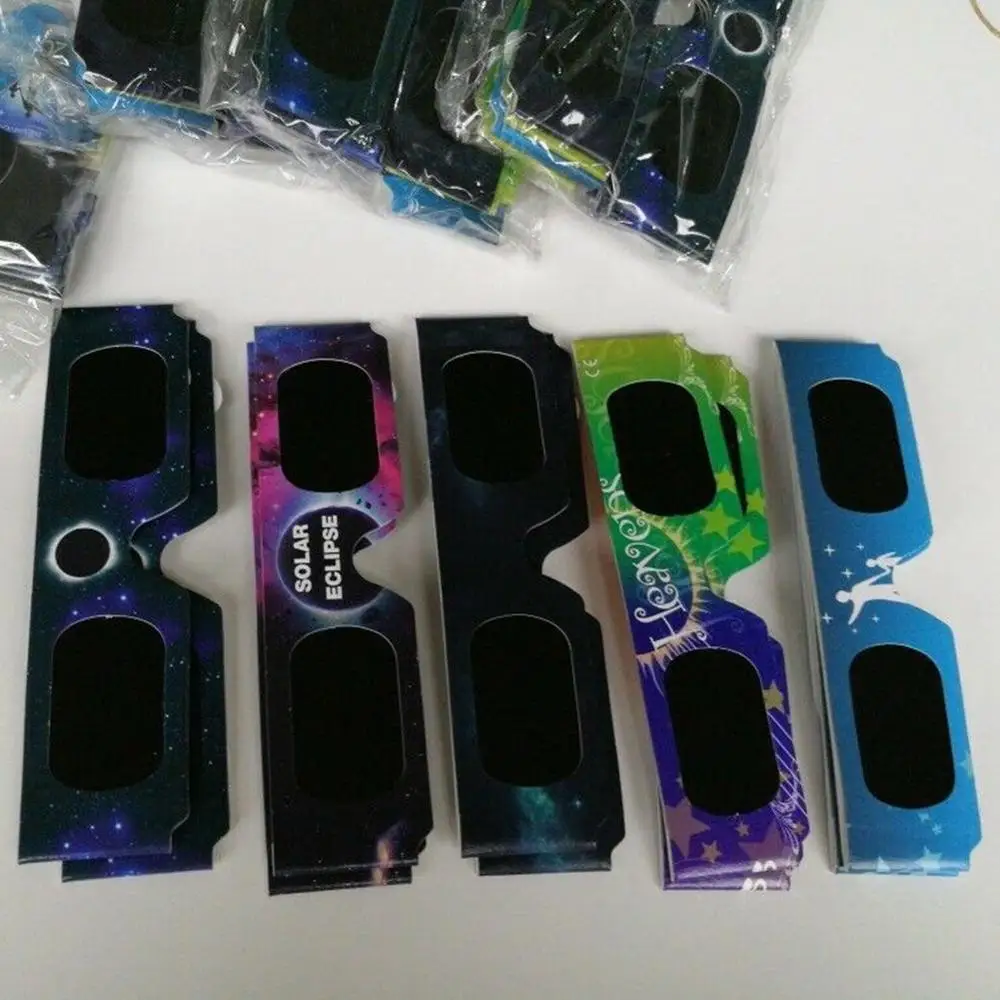 Solar Eclipse Glasses Total Solar Eclipse Glasses Paper Solar Eclipse Glasses for Viewing Frame Protect Your Eyes From