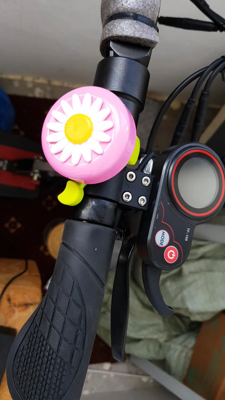 Cycling Ring Bike Bell Bicycle Alarm Daisy Flower Multi-color Funny Bicycle Horns Bike Kids Children for Handlebars