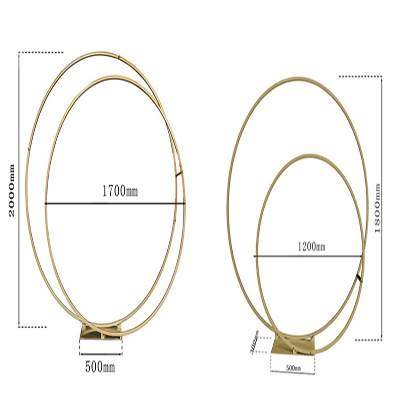 Свадебные реквизиты свадебные арки двойное кольцо цветы фон Рамка Дорога свинец цветок стенд праздничное украшение