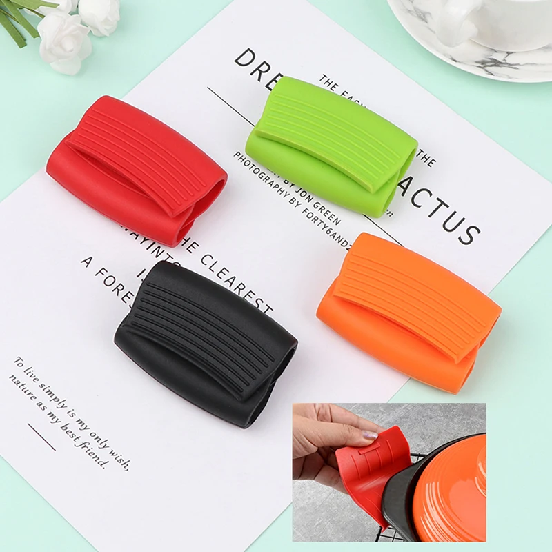 Silicone Pan Handle Cover Grip Silicone Pot Holder Sleeve Pot Glove Pan Handle Cover Kitchen Tools