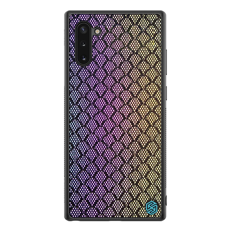 Rainbow Для samsung Galaxy S10 Plus Note 10 plus pro Twinkle чехол Nillkin Твердый ПК и мягкий ТПУ градиент полиэфирные Светоотражающие задняя крышка - Цвет: Rainbow