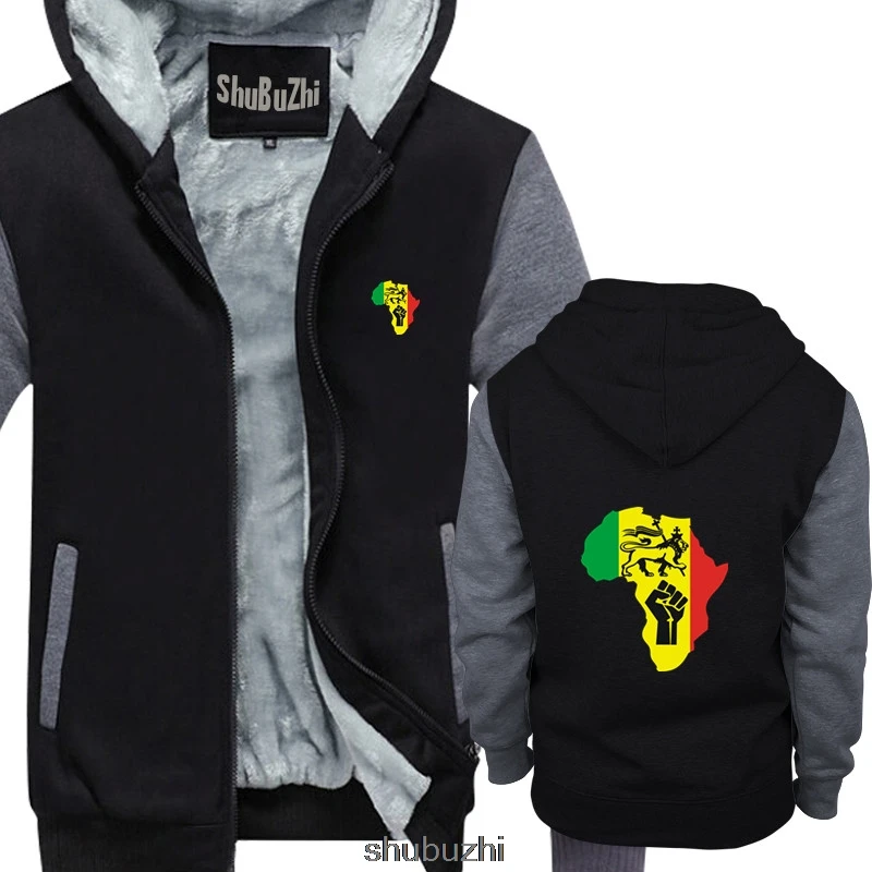 Новая африканская Rasta power Регги Музыка Логотип для мужчин s черная Толстая Толстовка крутая Повседневная Толстовка с надписями Мужская Новая модная Толстовка sbz3173