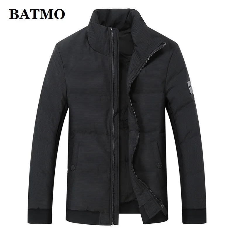 BATMO Новое поступление Зима Высокое качество 80% серый куртки-пуховики для мужчин, мужские теплые зимние куртки, плюс-размер M-3XL 8506