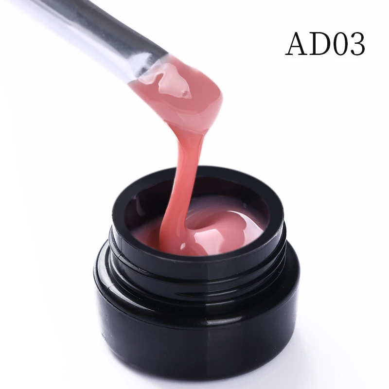 AD03 MAD DOLL гель для наращивания ногтей полупрозрачный розовый УФ-гель для наращивания ногтей на палец для маникюра 6 цветов - Цвет: AD03