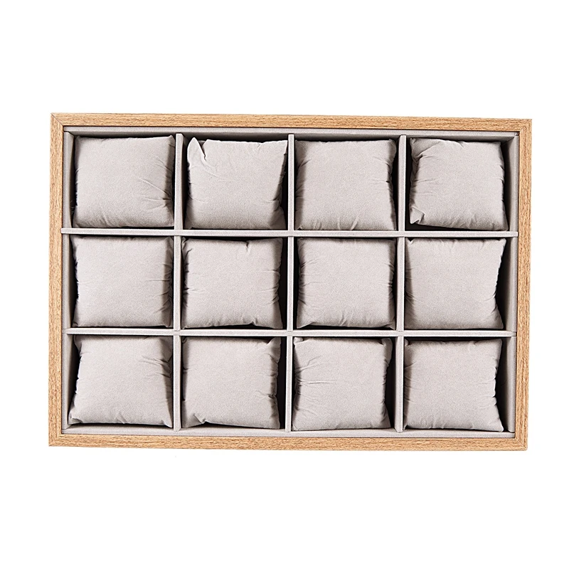 

Watch Box 12 Lattice Case Jewelry Bracelet Display Stand Bracket Jewelry Display Stand Wooden