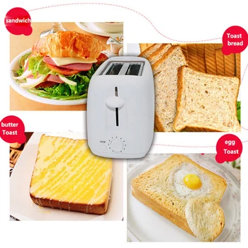 

220V Grilled Bread Maker Fully Automatic Stainless Steel Multifunction Home Toast Furnace Breakfast Mini Sandwich Equipment 750W