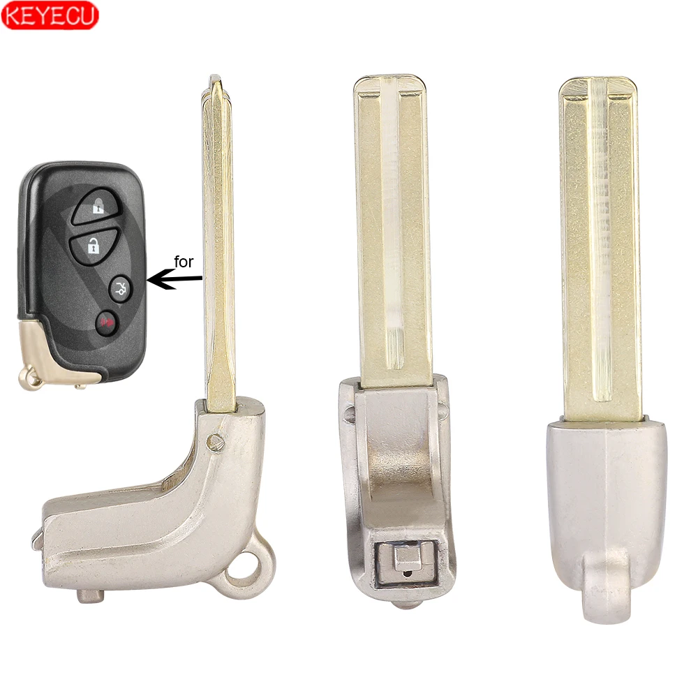 KEYECU 10 шт./лот для Lexus ES350 GS350 GS450h GX460 IS250 дистанционного аварийного ключа вставка