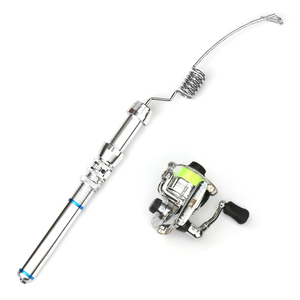 

38CM Pocket Fishing Rod Detachable Fishing Rod Reel Combo Ultrashort Rock Sea Fishing Rod Spinning Reel Combo Kit Portable