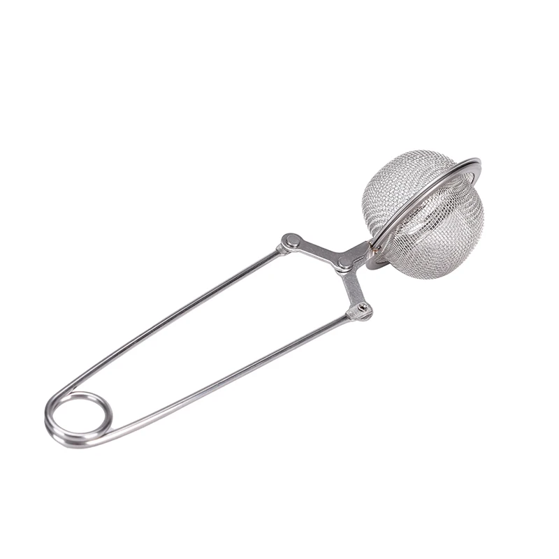 1/2pc Tea Strainer Diameter High Quality Convenient Stainless Steel Handle Tea Mesh Ball Filter Stable Strong Tea Infuser 4.5cm