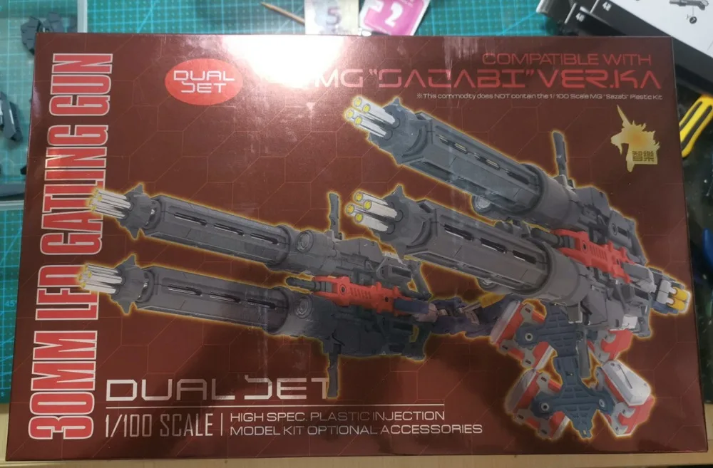 ZL модель светодиодный пулемет Гатлинга расширительный рюкзак для Bandai MG 1/100 MSN-04 Sazabi Gundam DZ001