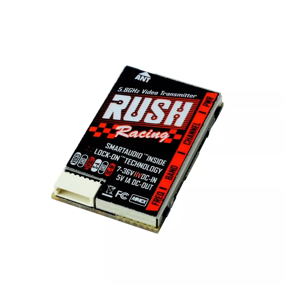 New style RUSH Tank Racing VTX 5 8G умный аудио-видео передатчик 20/50/200 мВт для радиоуправляемого